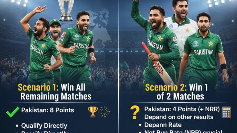 Pakistan’s Semi-Final Qualification Scenarios for T20 World Cup 2026
